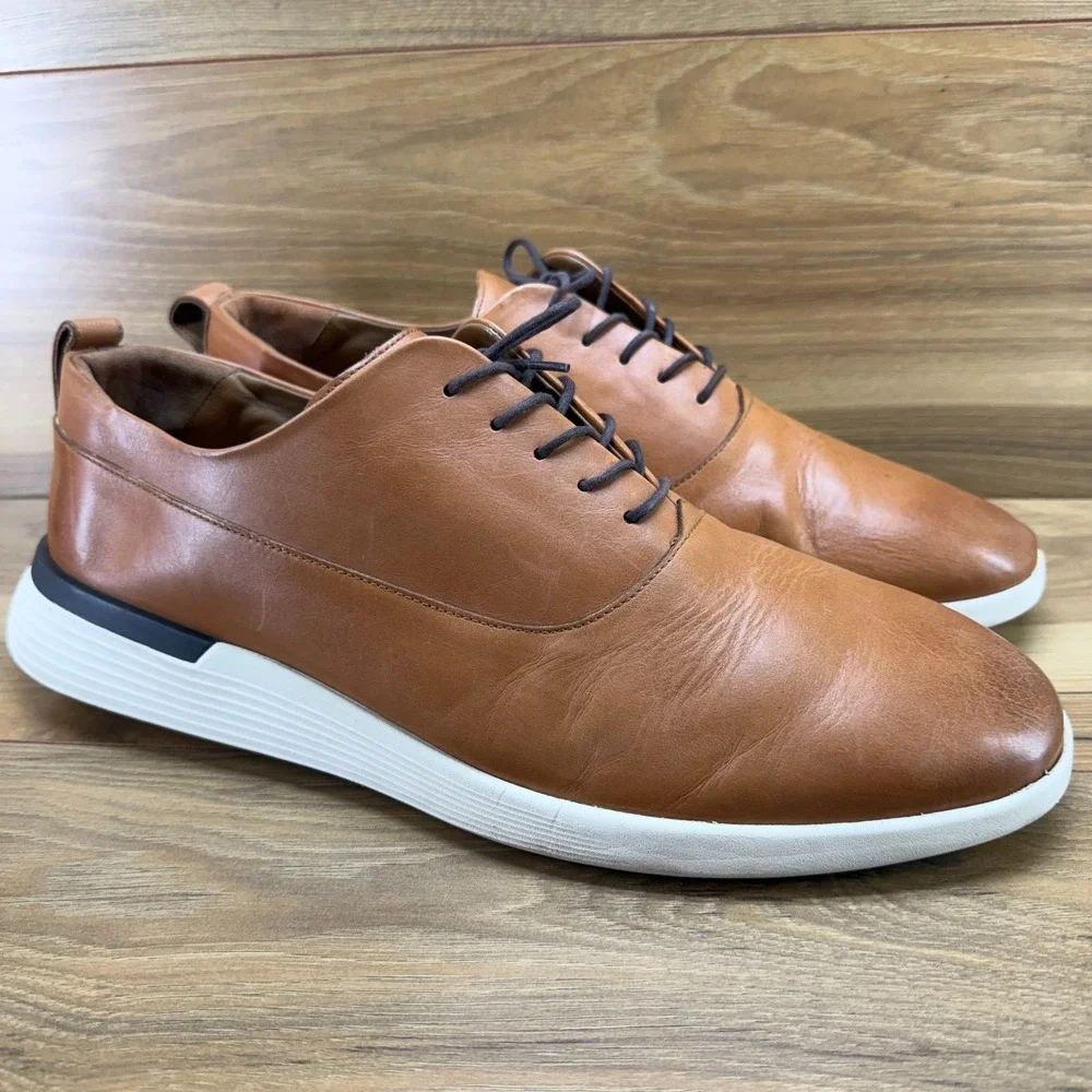 Wolf & Shepherd Crossover Derby Elite Oxfords Mens 14 Honey Soft Leather Lace-up